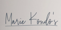 Marie Kondo Signature