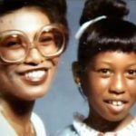 Missy Elliott with her mother in childhood