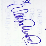 Nithya Menen signature