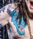 Ozzy Osbourne Tattoo on chest-