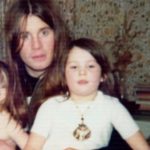 Ozzy Osbourne with his daughter Jessica Starshine Osbourne in childhood
