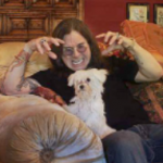 Ozzy Osbourne with his pet dog pic-