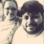 S. Thaman with his mother Ghantasala Savitri