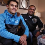 Trae Young with his father Rayford Young