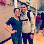 Trae Young with his sister Caitlyn Young