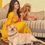 Aditi Prabhudeva with her pet dogs