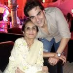 Arbaaz Khan with his mother Salma Khan