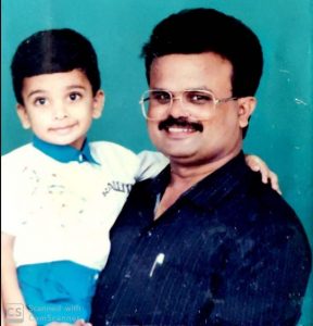 Ashok Selvan with his father Panneerselvam