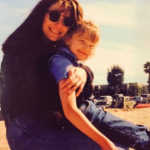 Brianne Howey with her mother in childhood