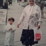 Emilio Sakraya with his mother Meryem Moutaoukkil in childhood