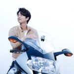 Gong Yoo with his BMW bike