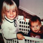 Matt Lanter with his sister Kara Day Lanter in childhood