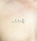 Morgan David Jones Tattoo on chest
