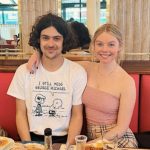 Nell Hudson with her boyfriend Maxi Millian King