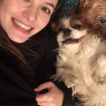 Sara Waisglass with her pet dog