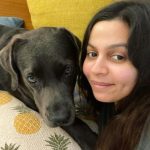 Shaheen Bhatt with her pet dog