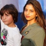 Suhana Khan with her younger brother AbRam Khan