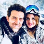 Sussanne Khan with her ex husband Hrithik Roshan
