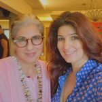 Twinkle Khanna with her mother Dimple Kapadia
