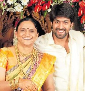 Yash with his mother Pushpa 