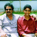 Allari Naresh with his father E.V.V. Satyanarayana