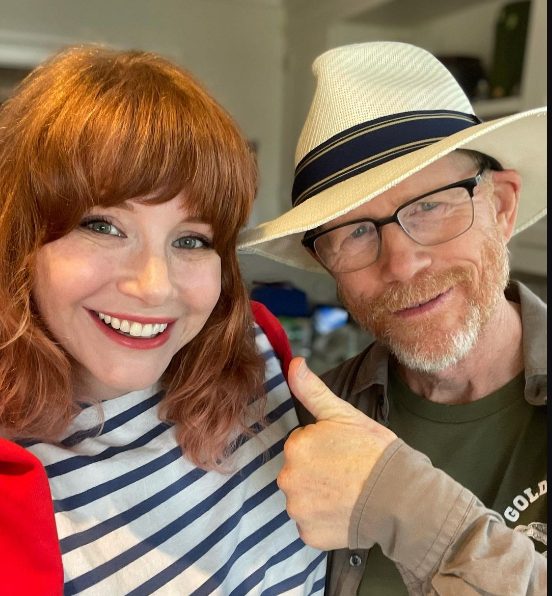 Bryce Dallas Howard with her father RealRon Howard 