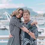 Demi-Leigh Nel-Peters with her mother Anne-Marie Steenkamp