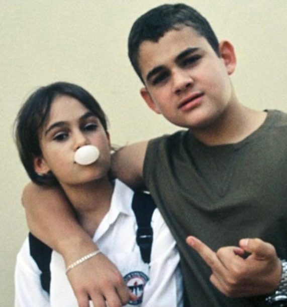 Dina Shihabi with her brother Omar Ali Shihabi