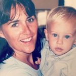 Freddie Thorp with his mother Antonia Manley in childhood