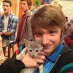 Jake Short with his pet cat