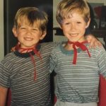 Jason Dolley with his brother Jeffrey Dolley in childhood