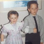 Justin Chatwin with his sister Brianna Chatwin in childhood