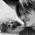 Keith Urban with his pet dog-