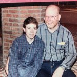 Kevin Sussman with his father