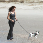 Lauren Hashian with her pet dog