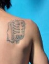 Mitchel Musso Tattoo on back