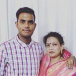 Yash Dayal with his mother