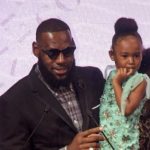 Zhuri James with her father LeBron James