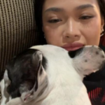 AC Bonifacio with her pet dog