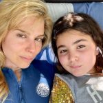 Cara Buono with her daughter Esme Thum