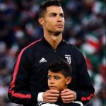 Cristiano Ronaldo Jr with his father Cristiano Ronaldo