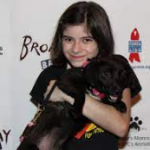 Gabriella Pizzolo with her pet dog-