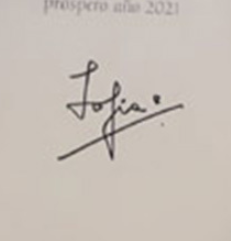 Georgina Rodríguez signature