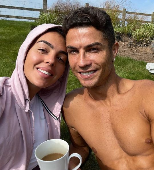 Georgina Rodríguez with her boyfriend Cristiano Ronaldo