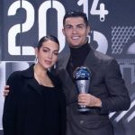 Georgina Rodríguez with her husband Cristiano Ronaldo