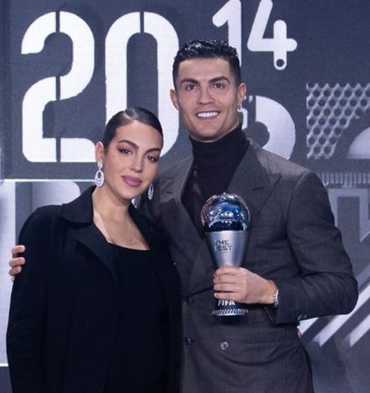 Georgina Rodríguez with her husband Cristiano Ronaldo