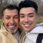James Charles with his father Skip Dickinson