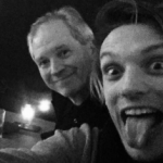 Jamie Campbell Bower with his father David Bower