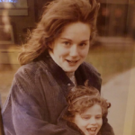 Laura Linney with her sister Susan Linney