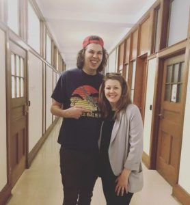Matty Cardarople with his sister Caroline